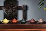 《五色土》綠泥，朱泥，紫泥，青灰泥，段泥純手工宜興紫砂壺茶具水平茶壺