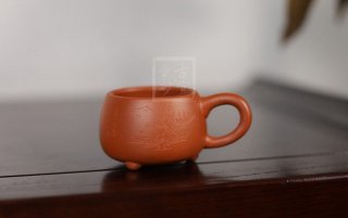 《帶把朱泥品茗杯》  《帶把朱泥品茗杯》