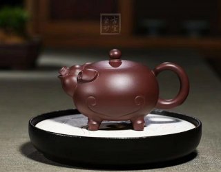 《財源滾滾》宜興紫砂壺全手工泡茶壺工藝美術師大師底槽青  《財源滾滾》宜興紫砂壺全手工泡茶壺工藝美術師大師底槽青