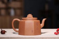 《八方來財》宜興紫砂壺工藝美術(shù)師手工金降坡泥泡茶壺茶具八方