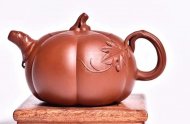 《南瓜》宜興南瓜紫砂壺大紅袍純手工工藝美術(shù)師泡茶壺特價(jià)茶具