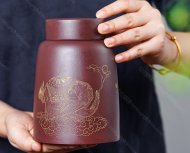 品名：精美茶倉。泥料：原礦優質紫泥