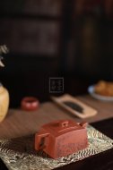 《云卷飛泉》宜興紫砂壺高級(jí)工藝美術(shù)師手工降坡泥降坡泥茶壺茶具四方