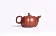 《南瓜》宜興南瓜紫砂壺大紅袍純手工工藝美術(shù)師泡茶壺特價(jià)茶具