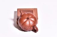《南瓜》宜興南瓜紫砂壺大紅袍純手工工藝美術(shù)師泡茶壺特價(jià)茶具