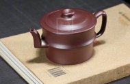 《竹段》宜興紫砂壺工藝美術師手工竹段紫茄泥
