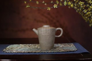 《圓錦》宜興紫砂壺全手工青段泥茶具茶壺  《圓錦》宜興紫砂壺全手工青段泥茶具茶壺
