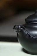 《雅竹》宜興紫砂壺工藝美術師手工嫣紅朱泥還原燒泡茶壺茶具創(chuàng)新壺