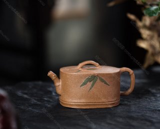 橢圓竹節壺  橢圓竹節壺