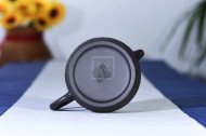 《秦權》宜興紫砂壺純?nèi)止ぴV黑鐵砂秦權壺家用大泡茶壺套裝精品