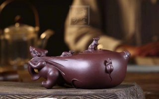 《五子登科》宜興紫砂壺工藝美術師手工刻繪茶壺茶具紫泥  《五子登科》宜興紫砂壺工藝美術師手工刻繪茶壺茶具紫泥