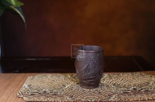 《黑金剛紫砂龍鳳主人杯》宜興紫砂茶壺紫砂泡茶壺黑金剛紫砂手工泡茶壺  《黑金剛紫砂龍鳳主人杯》宜興紫砂茶壺紫砂泡茶壺黑金剛紫砂手工泡茶壺