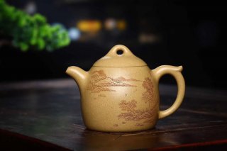 《秦權》宜興紫砂壺助理工藝美術師手工黃龍山本山段泥秦權茶壺茶具  《秦權》宜興紫砂壺助理工藝美術師手工黃龍山本山段泥秦權茶壺茶具