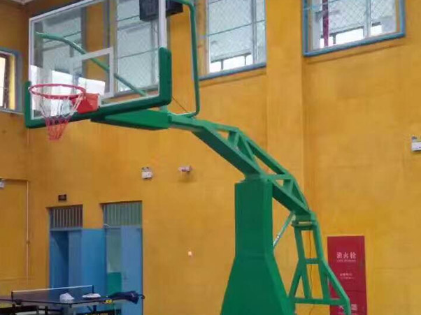南寧四十四中學校室內球館籃球架-【玉峰體育】
